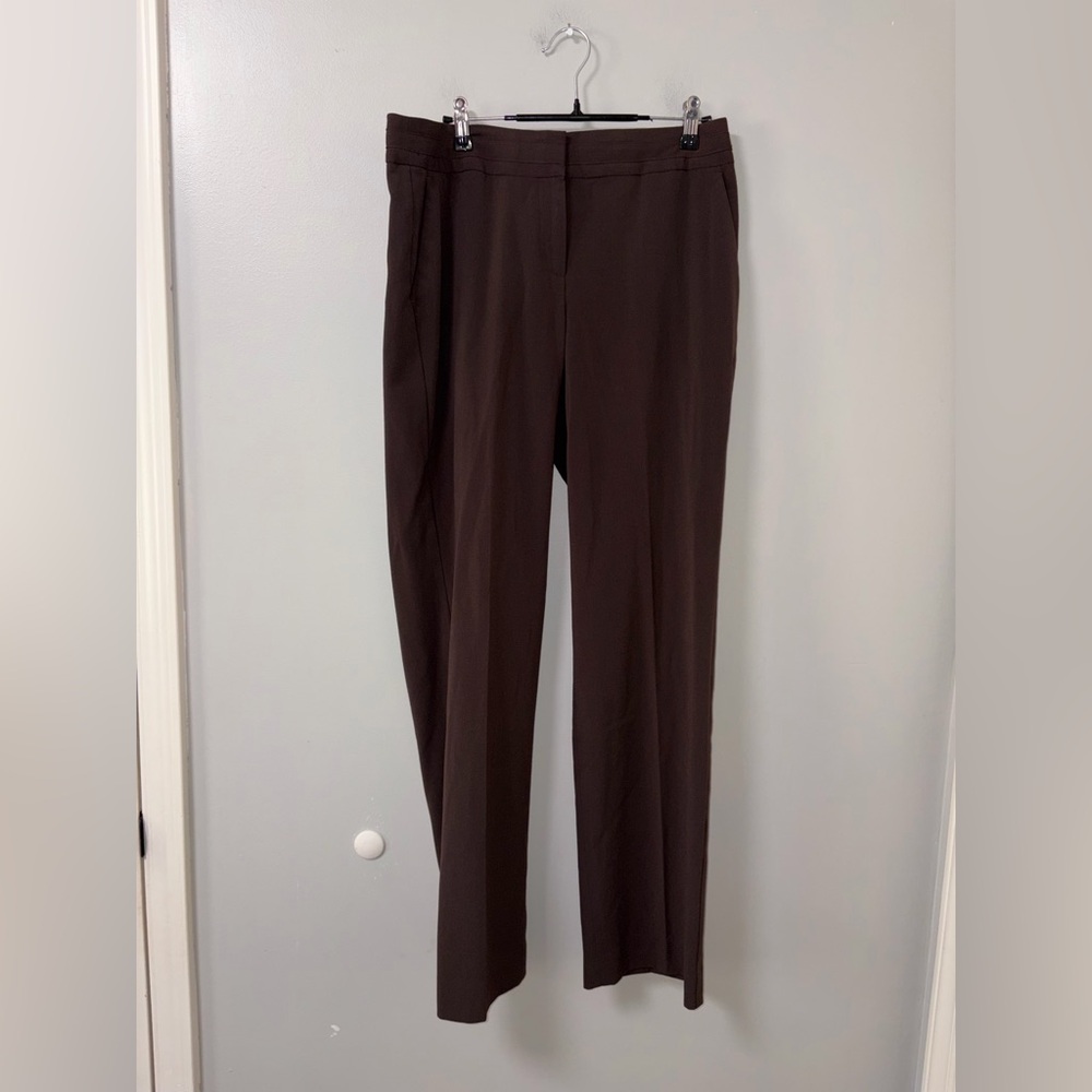 Sharagano Studio Brown Dress Pants size 8 Office Career Trousers Women’s